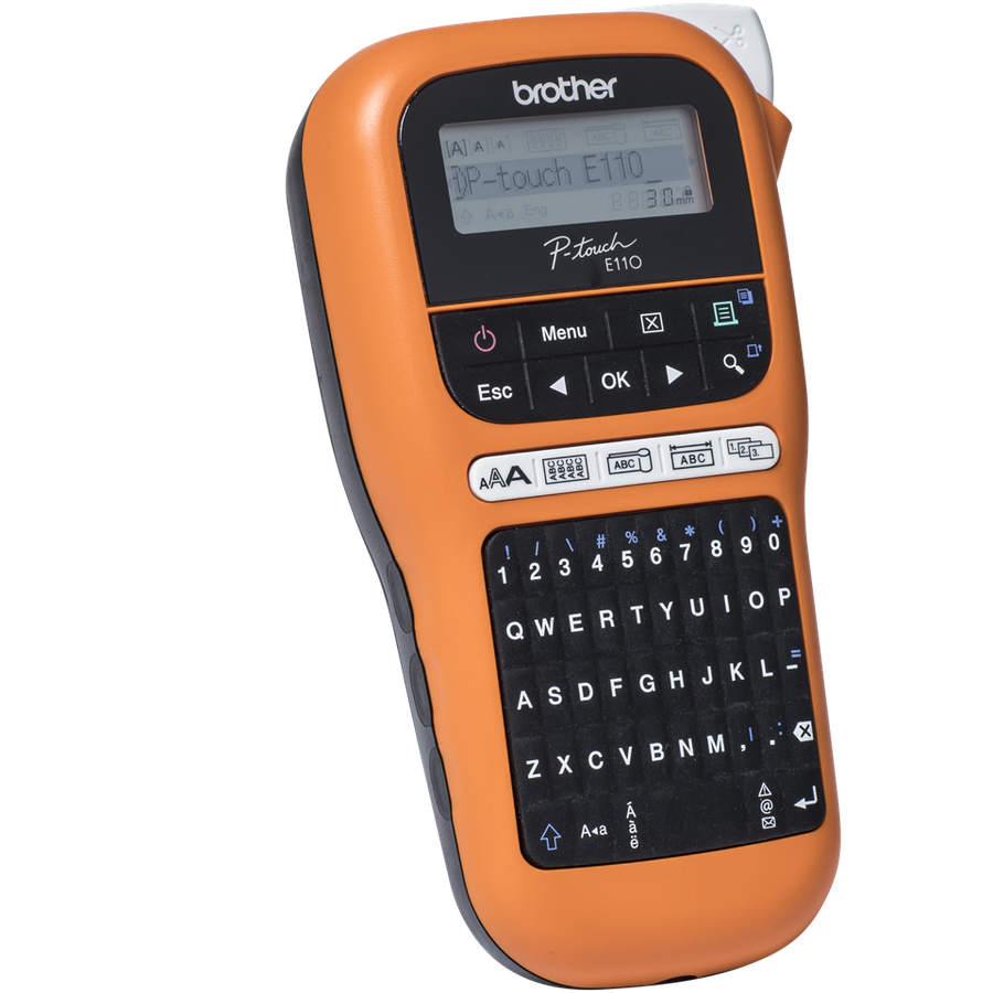 Máy In Nhãn BROTHER PT-E110 ( E110VP) Máy in nhãn cáp nhãn dây điện mạng - Hàng Brother Việt Nam