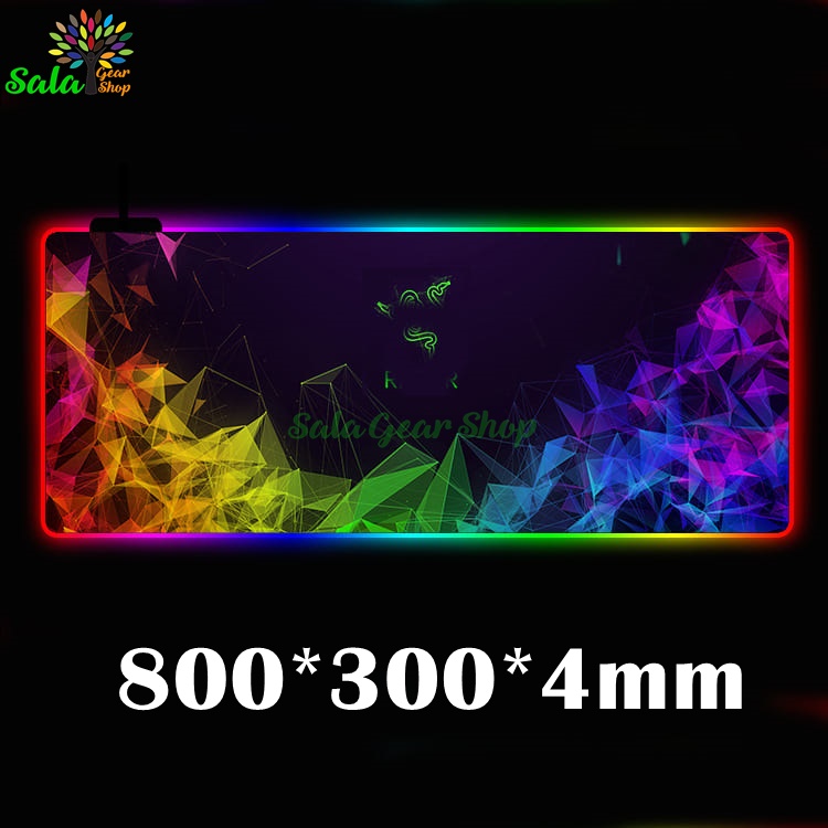 Miếng lót chuột 80x30 LED RGB | Logo Razer