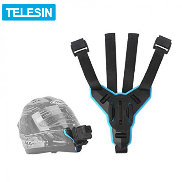 Dây TELESIN đeo GoPro vào cằm mũ bảo hiểm Fullface