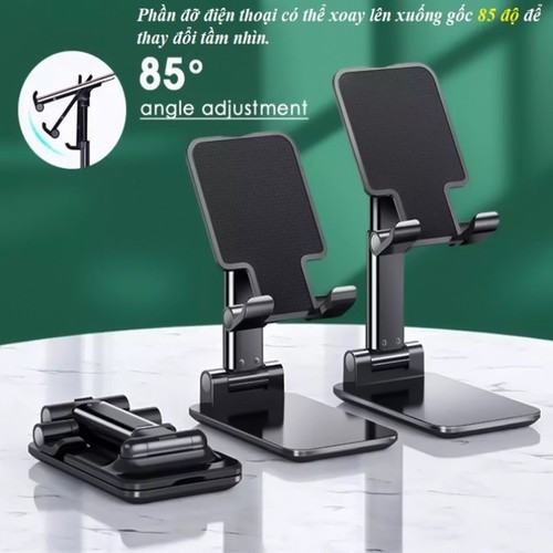 Giá Đỡ Diện Thoại, Kẹp Điện Thoại F10 – Nhiều Màu: Trắng, Đen, Hồng - Đế Vuông, Có Thể Gấp Gọn, Siêu Bền, Tiện Dụng, Thanh Lịch, Dễ Dàng Mang Theo- Thế Giới Sỉ Lẻ 3