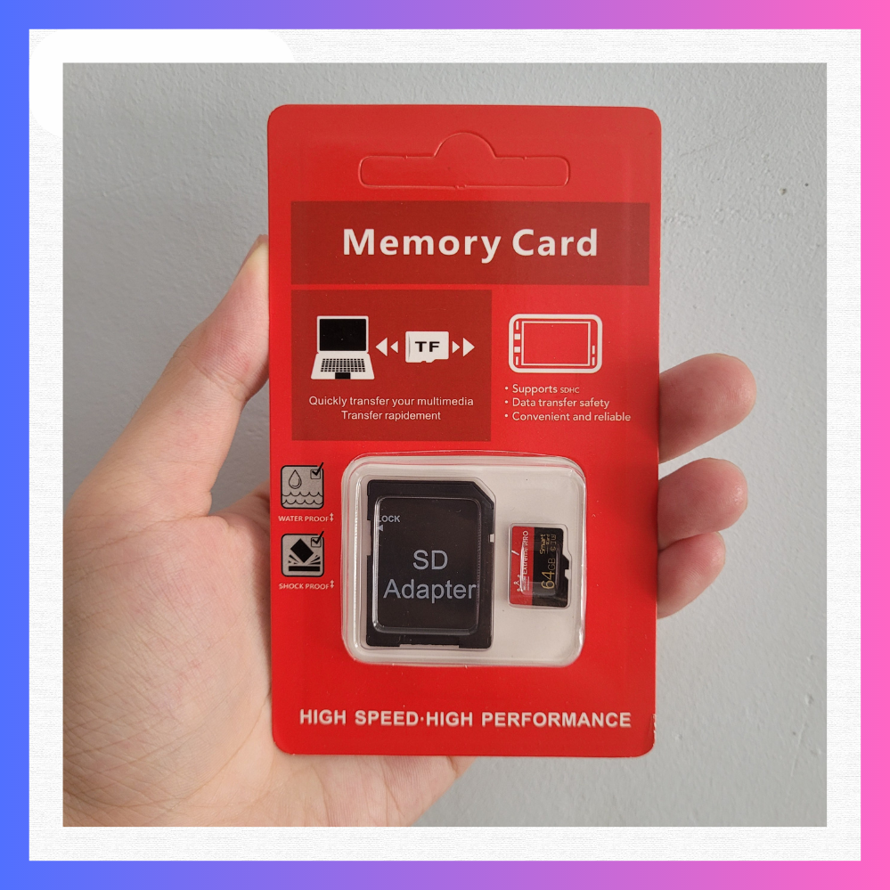 Thẻ nhớ mini sd/tf 16gb 64gb class 10 chống nước flash thẻ micro 16 32 64 128 256 gb cho điện thoại thông minh adapter