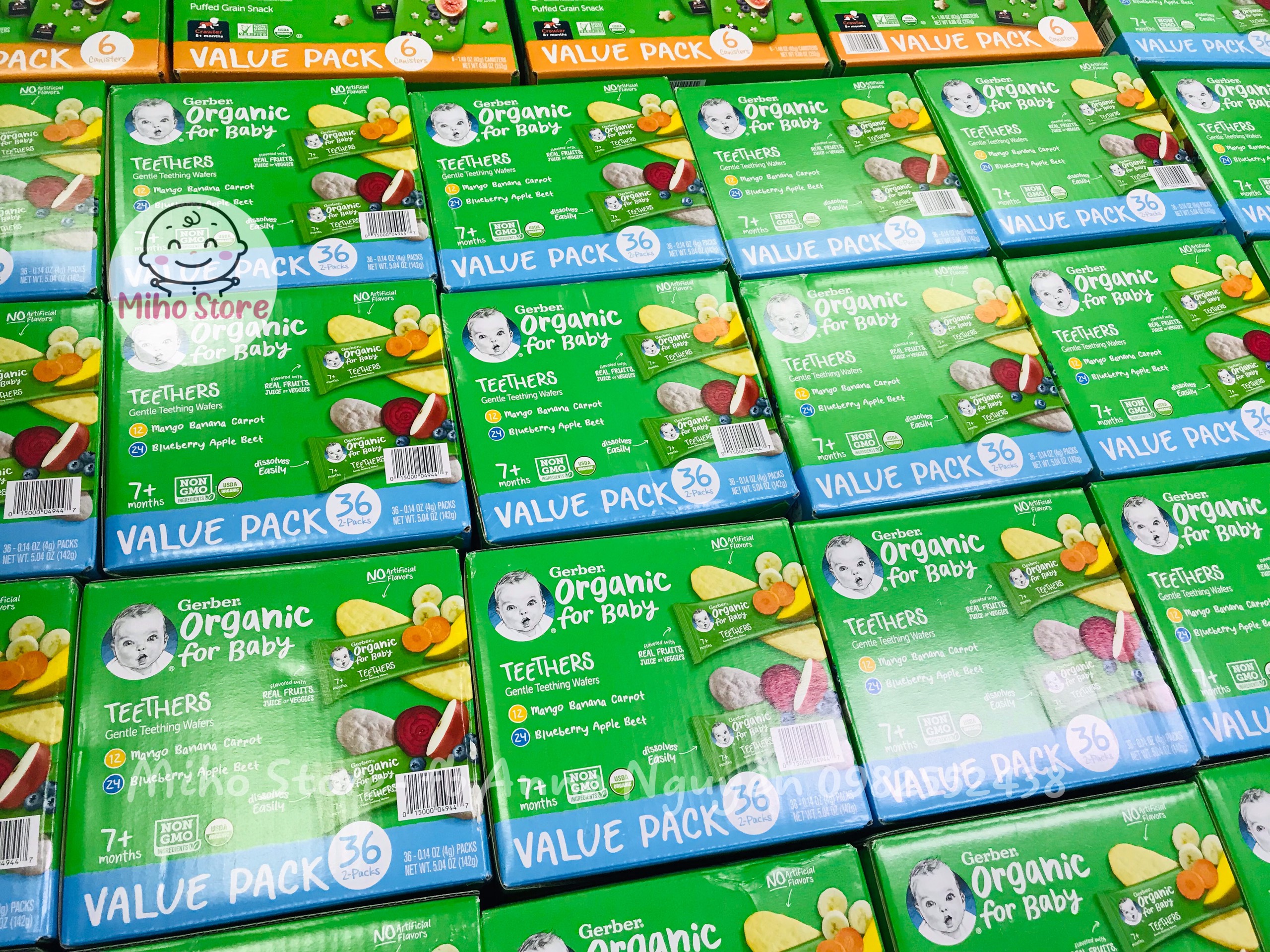 Bánh gạo hữu cơ gerber organic – hộp 48g