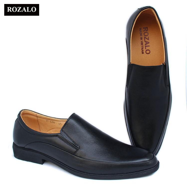 Giày tây nam kiểu lười da bò Rozalo R5832
