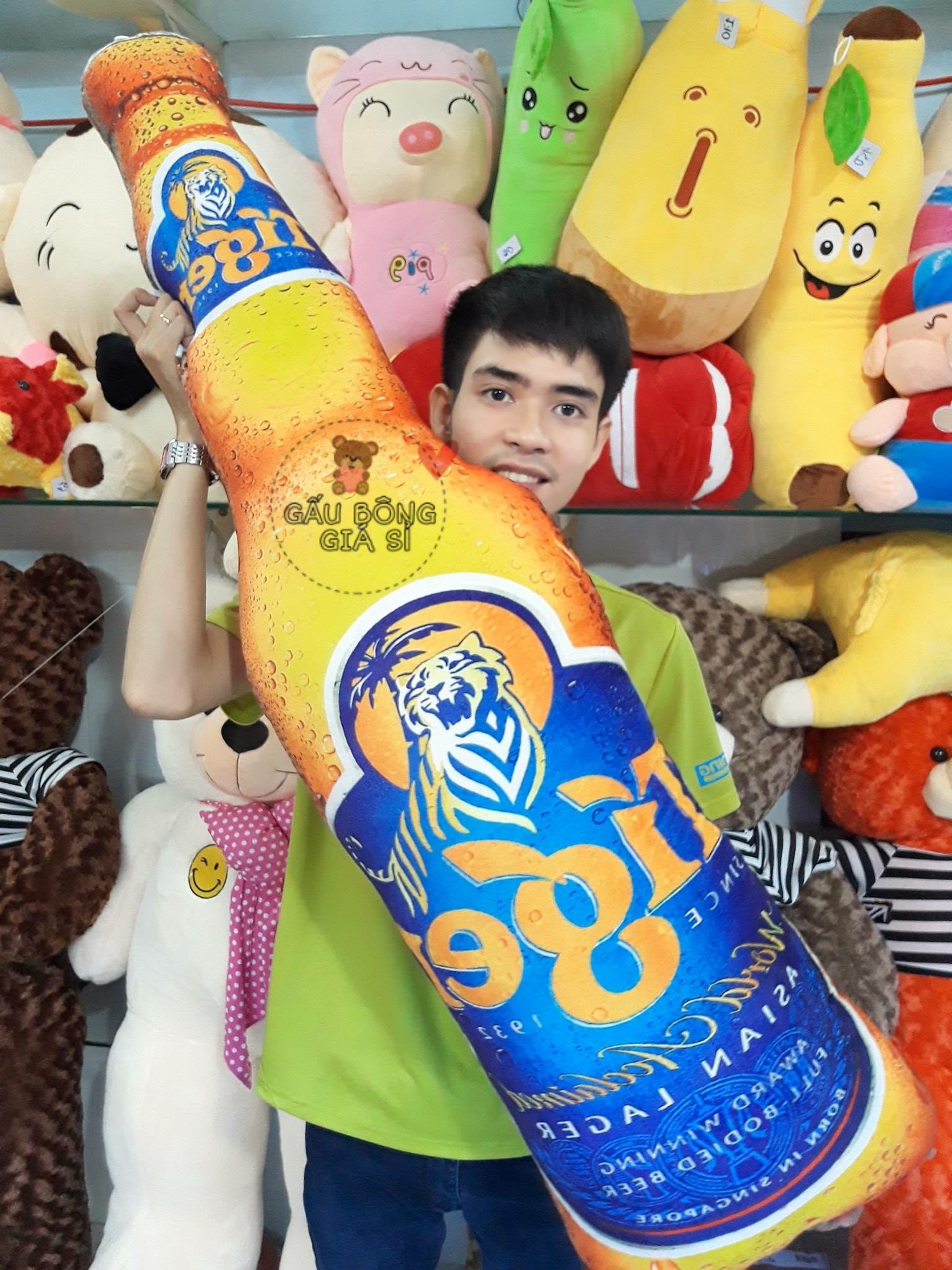 GỐI ÔM CHAI BIA KHỔNG LỒ 130CM CAO CẤP GIÁ RẺ