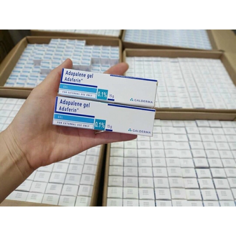 Adaferin Gel 0,1%- Gel Adapalene 0,1 % cho da dầu mụn 15g