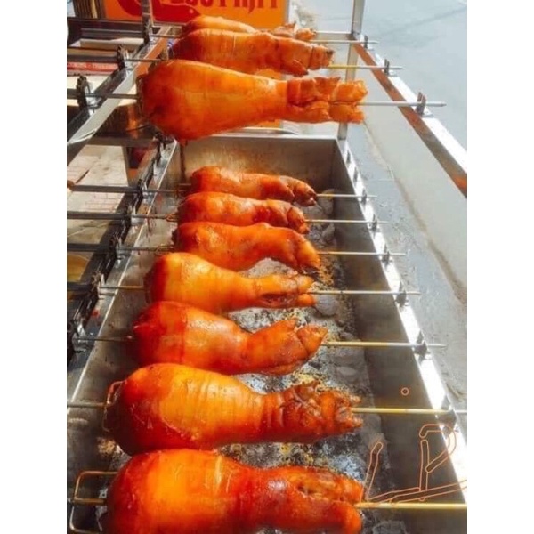 FREESHIP MAX-CAM KẾT GIÁ TỐT-Xiên nướng giò heo/ Xiên nướng chân giò heo rút xương cho lò quay chạy xích to xe máy