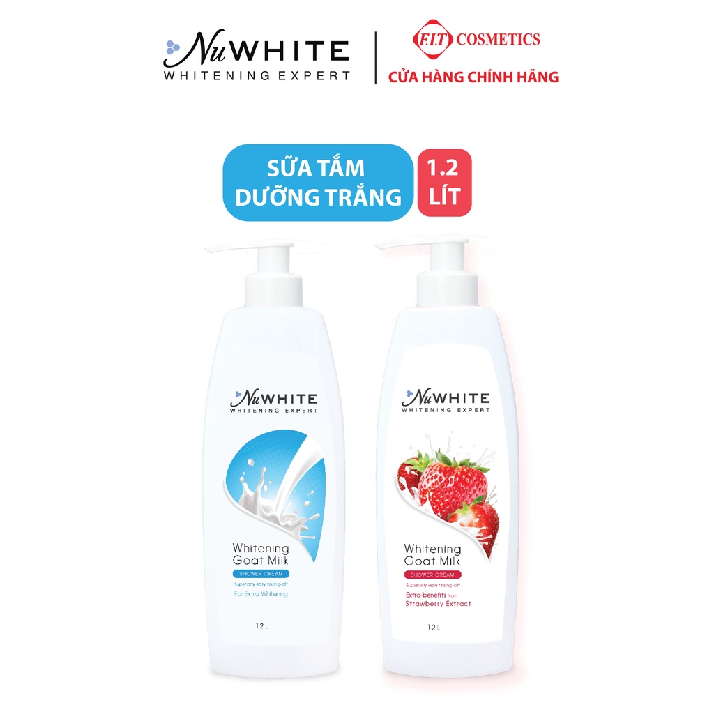 Sữa tắm trắng da NuWhite tinh chất 1.2 lít