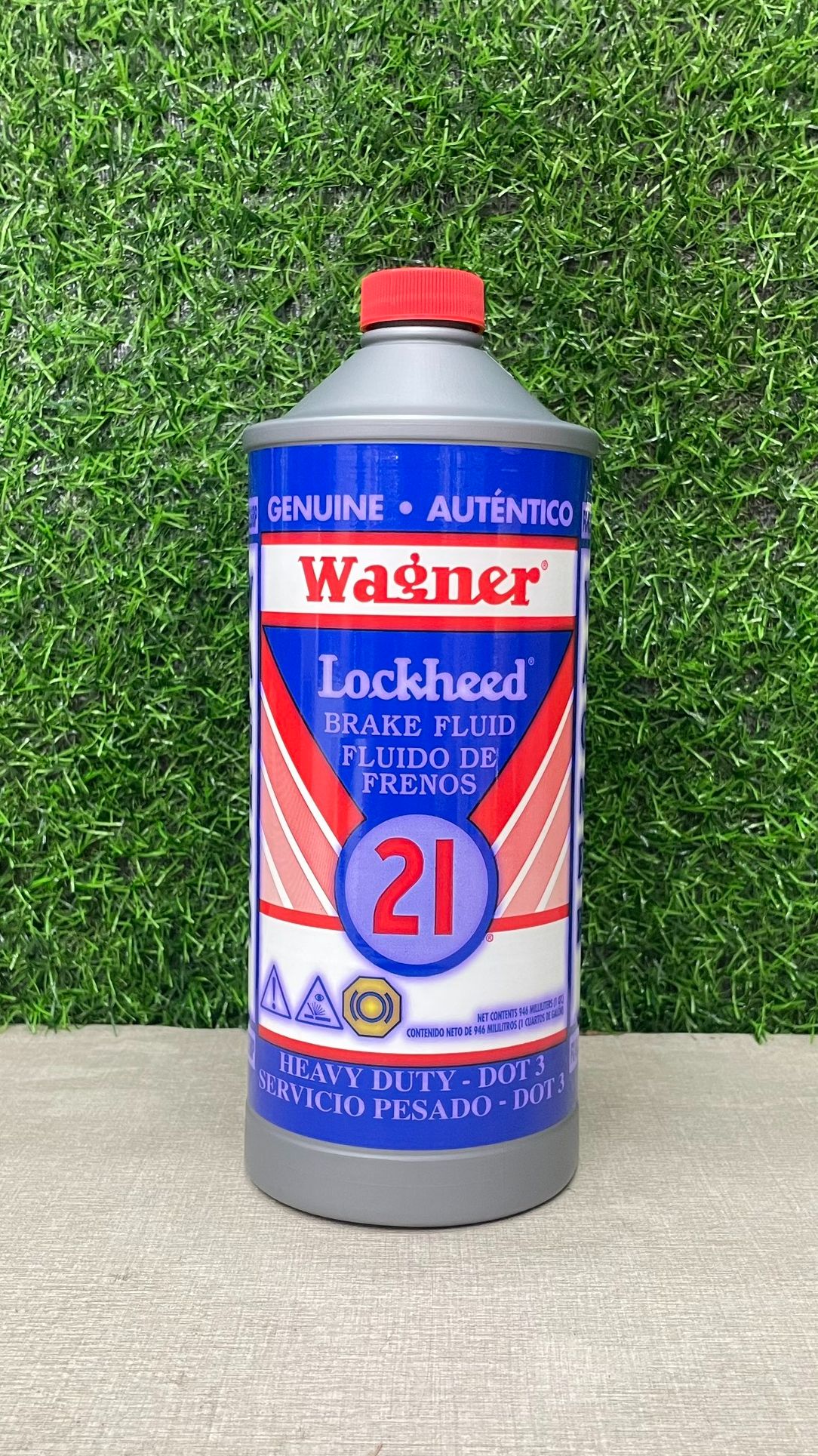 [Genuine Product] Wagner Lockheed Brake Fluid (Dot 3-Dot 4) 946ml - Prevents Damage, Imported from Usa