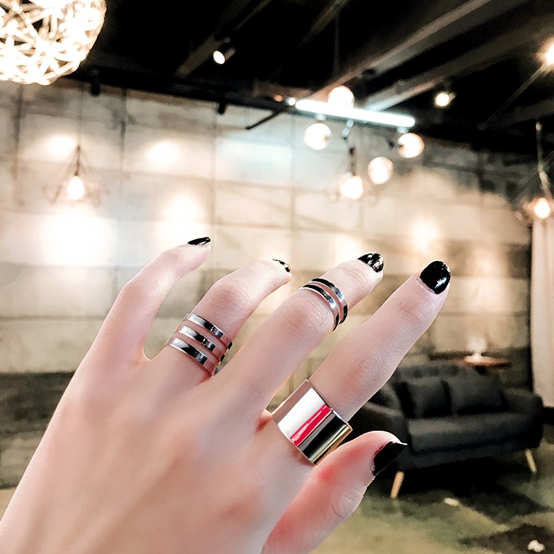 Set 3 nhẫn đeo khớp ngón tay phong cách hàn quốc thời trang cho nữ