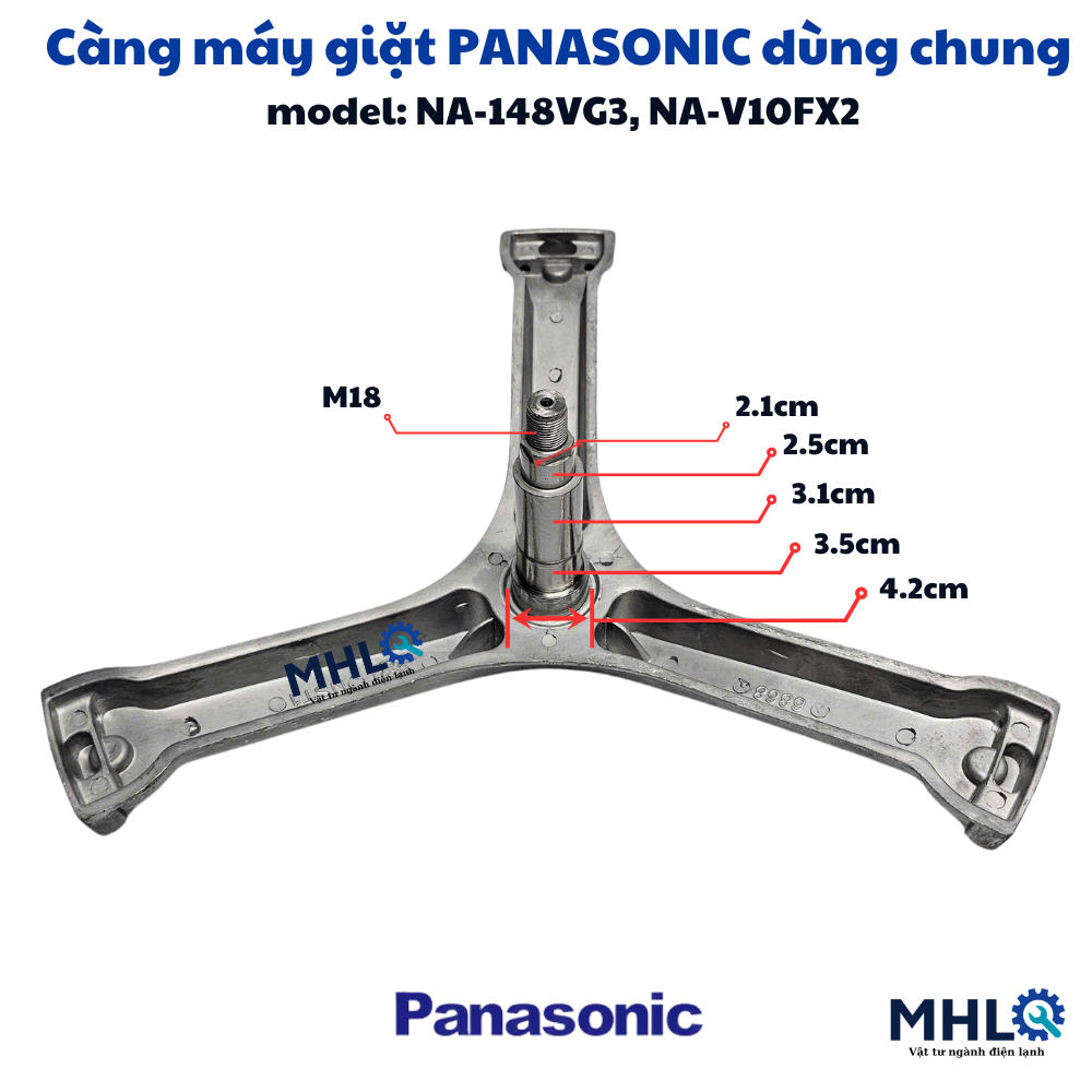 Càng máy giặt panasonic chạng ba máy giặt panasonic, trục càng máy giặt panasonic