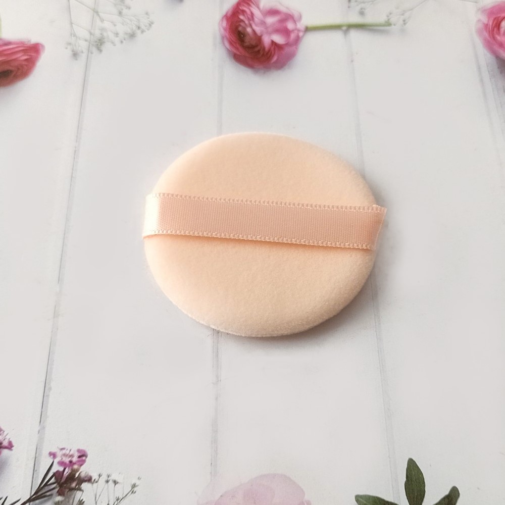 Bông phấn phủ, phấn nền, phấn bột tròn dày dặn cao cấp size 6cm