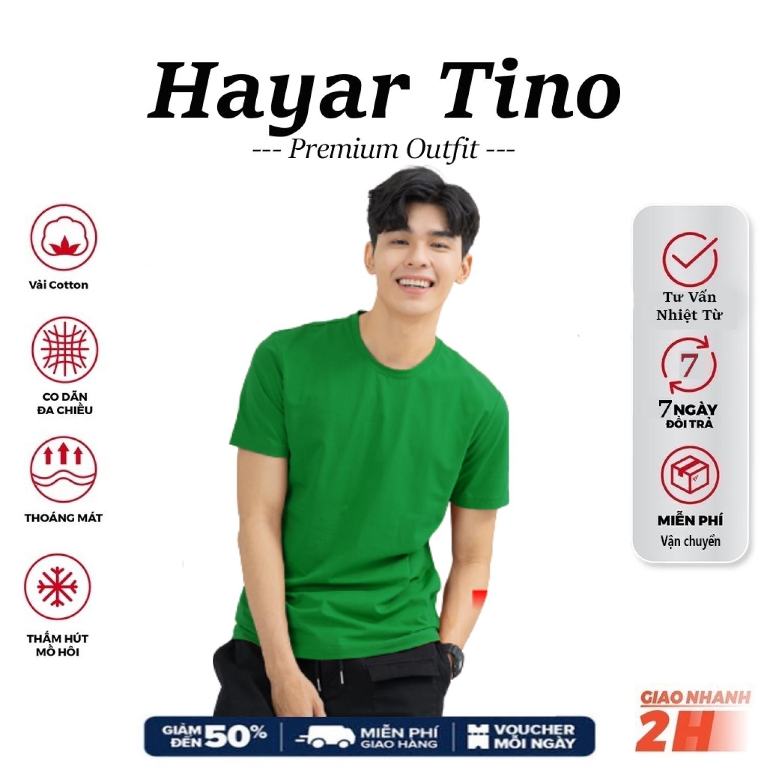 Áo thun Unisex, áo phông trơn Màu Xanh Két cổ tròn tay ngắn Nam, Nữ Xanh Két trẻ trυng, năng động, lịch lãm, hợp thời trang
