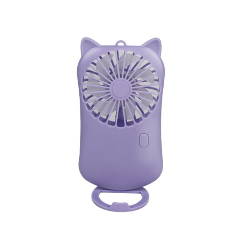 QUẠT MINI CẦM TAY 3 CHẾ ĐỘ CÓ GIÁ ĐỠ ĐIỆN THOẠI PIN TRÂU DÙNG TRÊN Ô TÔ ĐI DU LỊCH SẠC CỔNG USB