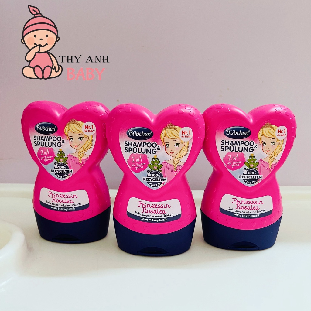 Dầu Gội Xả Buchen 2in1 Prinzessin Rosalea 230ml Đức