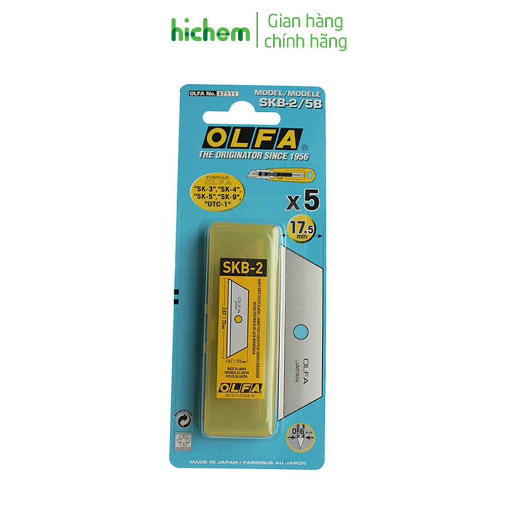 Lưỡi dao olfa skb-2/5b lưỡi đa năng không gỉ dùng cho sk5, sk-4/24, sk-4/hok - km keo epoxy a/b siêu dính