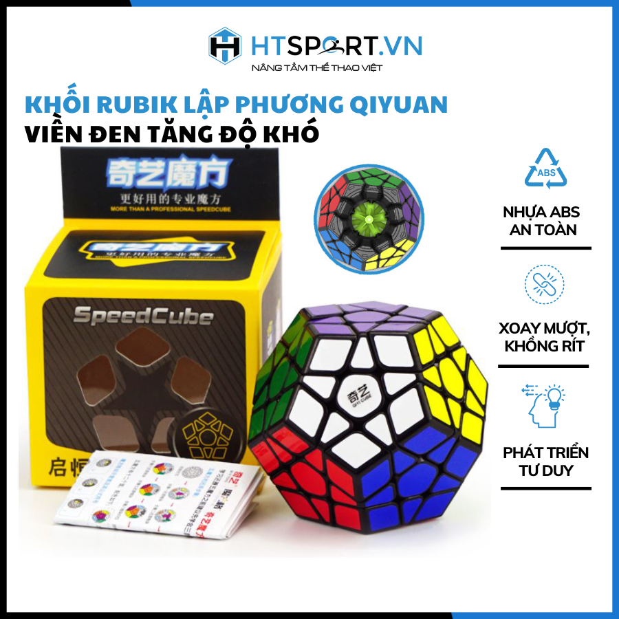 RuBik Lập Phương, Rubik Megaminx 12 Mặt Khối Lập Phương Viền Đen