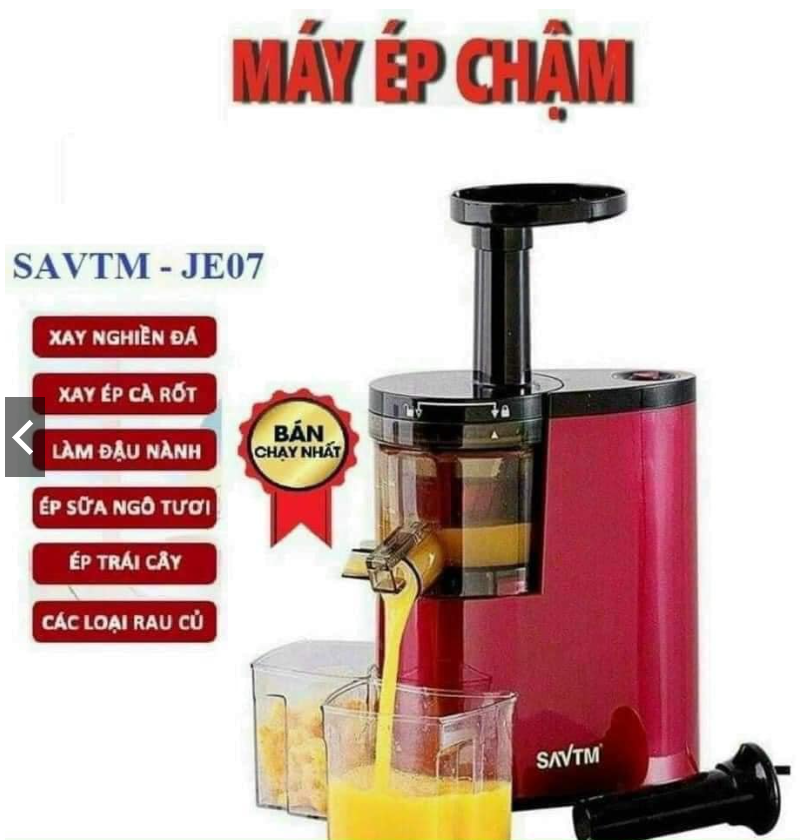 Máy ép trái cây tốc độ chậm savtm je-07/