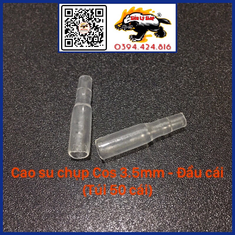 Cao su chụp cos tròn 3.5mm - Đầu cái