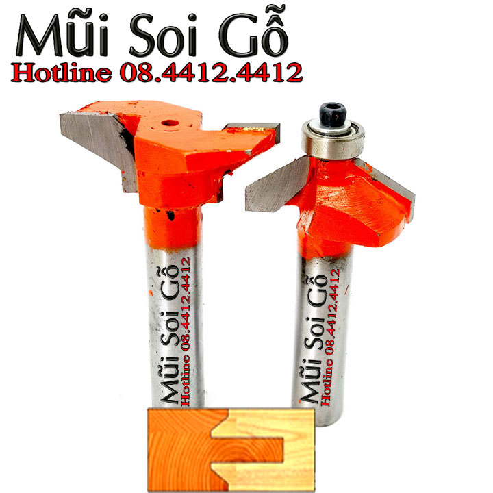 Bộ mũi soi, mũi phay đánh cửa đi, cửa chính chỉ vát