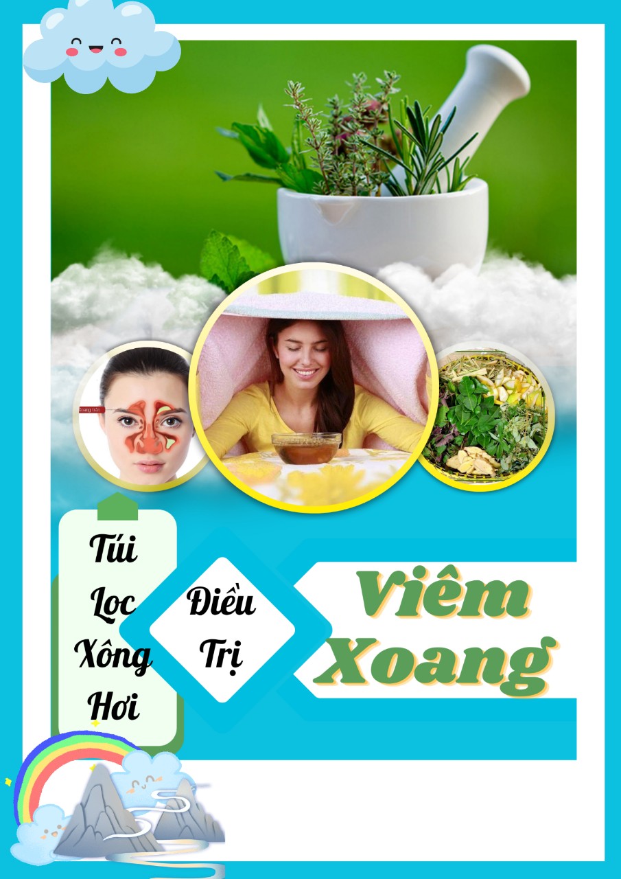 Túi Lọc Xông Hơi  V-iêm X-oang - 20 túi lọc, cải thiện viêm xoang , trà đông y việt