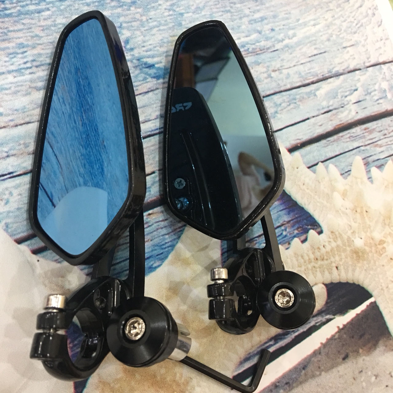 Bộ 2  gương chiếu hậu cho xe máy cán xoay và thời trang cho xế yêu - MÀU NGẪU NHIÊN  -P98 -126 HTVC