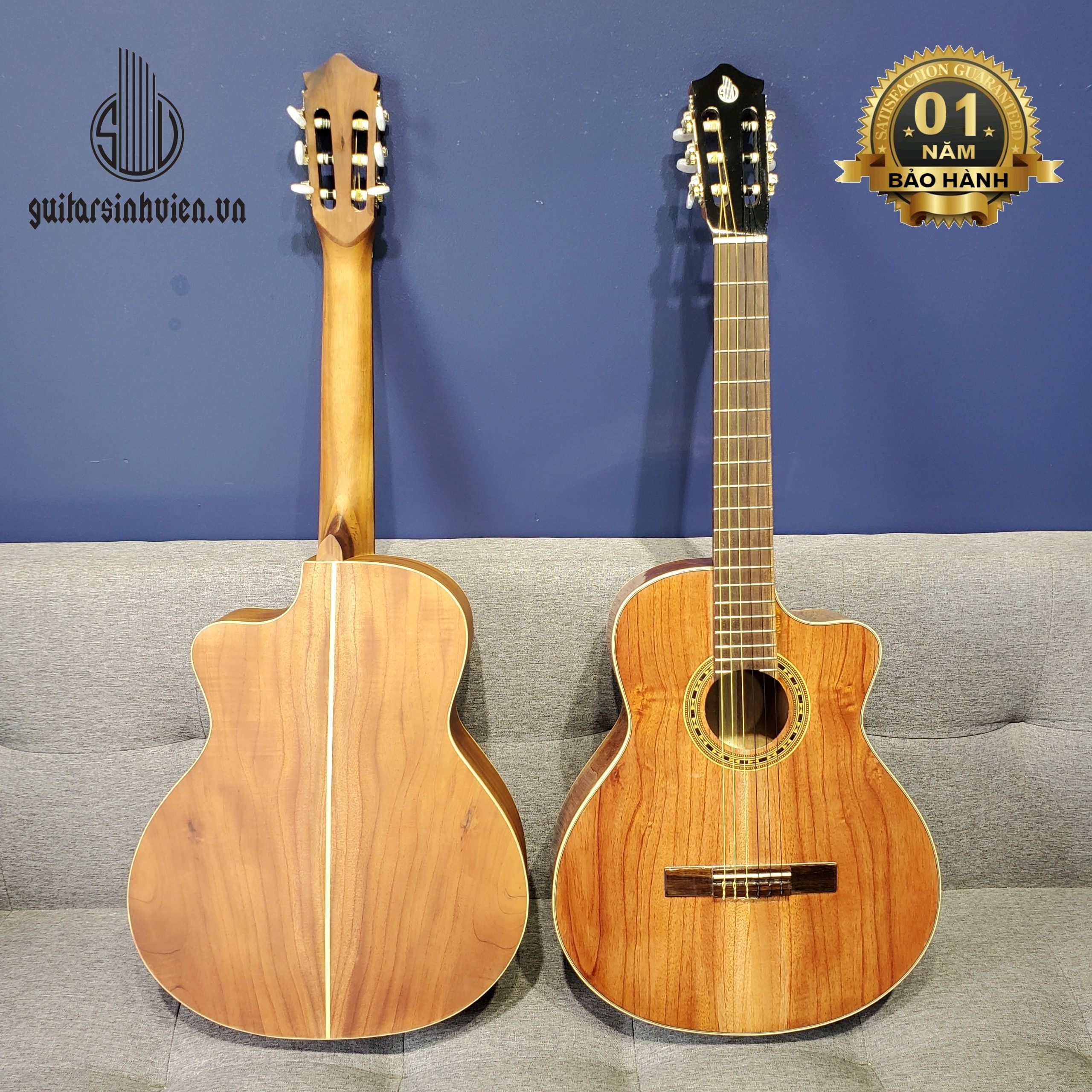 Đàn Guitar Classic Full Gỗ Hồng Đào FC2 - Tặng Kèm Combo Phụ Kiện Và Video Học Đàn