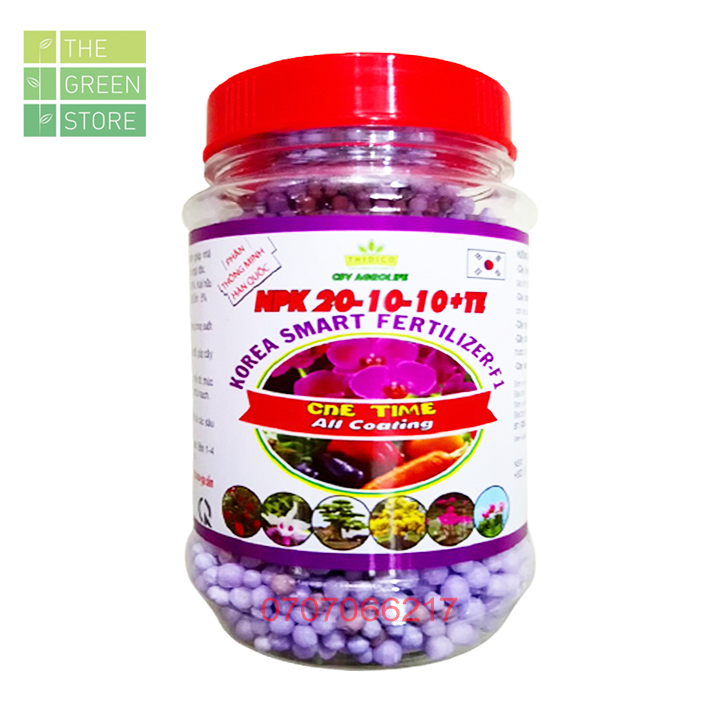 Phân bón tan chậm Hàn Quốc CSV AGROLIFE NPK 20-10-10 + TE (150g) kích đâm chồi, đẻ nhánh cho hoa lan, hoa hồng, mai vàng, cây cảnh, rau màu, cây ăn trái