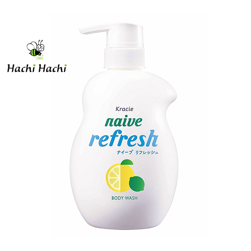 Sữa tắm Naive Refresh Kracie hương chanh 530ml - Hachi Hachi Japan Shop