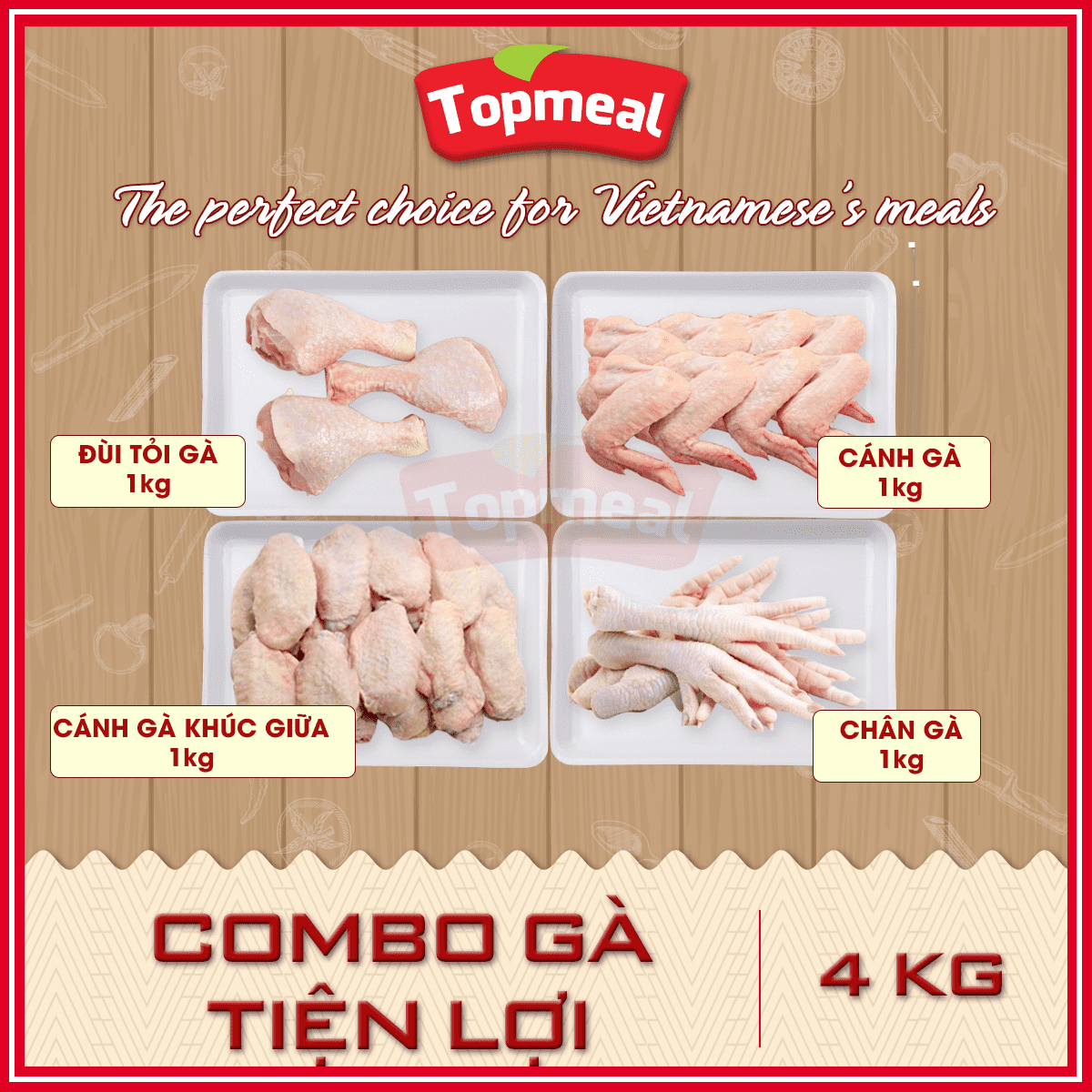 Hcm - combo gà tiện lợi giá tốt topmeal -