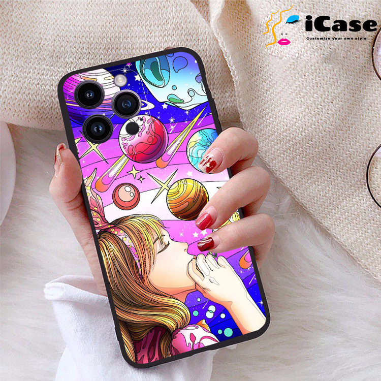 Ốp lưng iphone 14 pro max viền dẻo tpu bst purple
