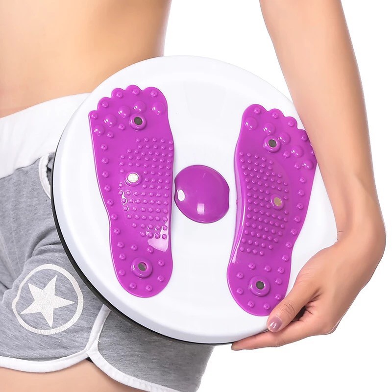 Đĩa xoay eo massage hình bàn chân, bàn xoay lắc tập thể thao giảm mỡ bụng - thiết bị tập thể dục tại nhà