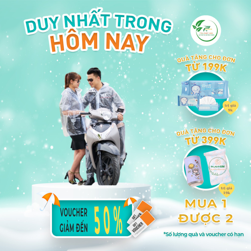 Áo mưa, áo đi mưa trong suốt tiện lợi lịch sự