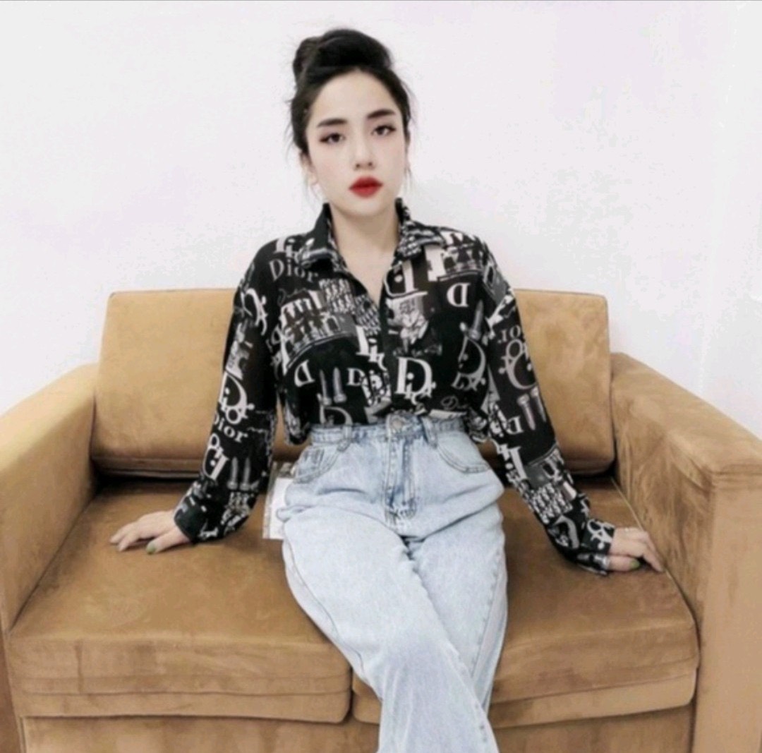 Áo sơ mi nữ chất liệu lụa xịn ,hottrend ảnh thật shop tự chụp HUY STORE88 HH005