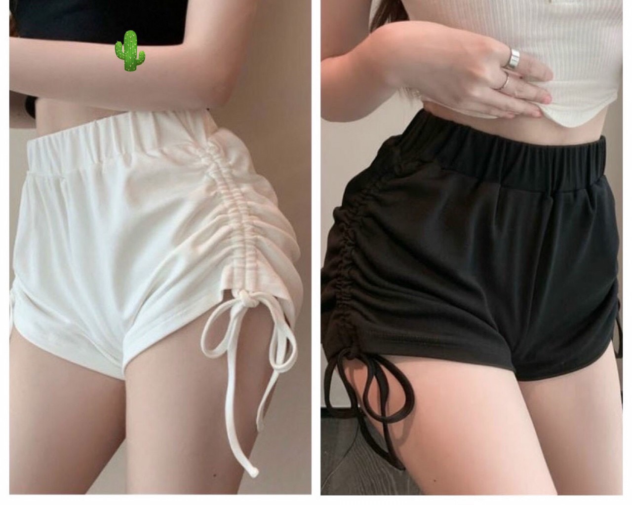 Quần đùi thun short rút dây đùi tập gym được, chất vải thun gân co giãn tốt free size dưới 58kg.