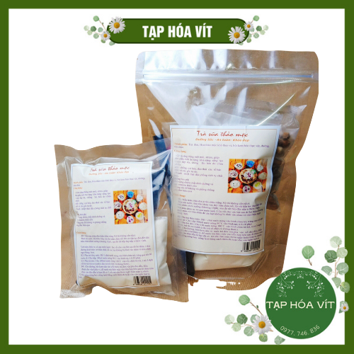 Set nguyên liệu làm trà sữa thảo mộc pha được 1 cốc trà sữa