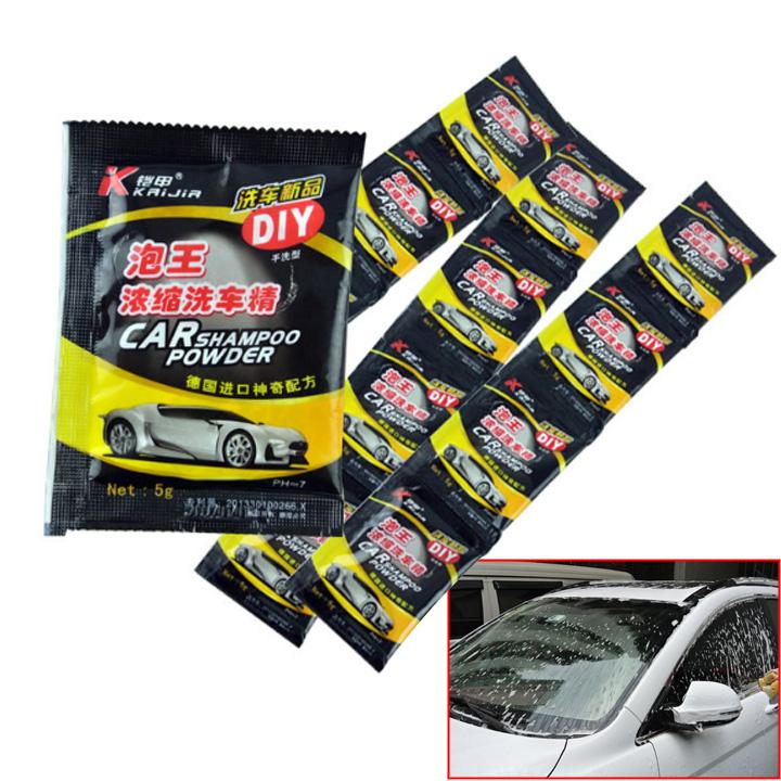 Bột rửa xe ô tô Car Shampoo Powder (dây 10 gói)