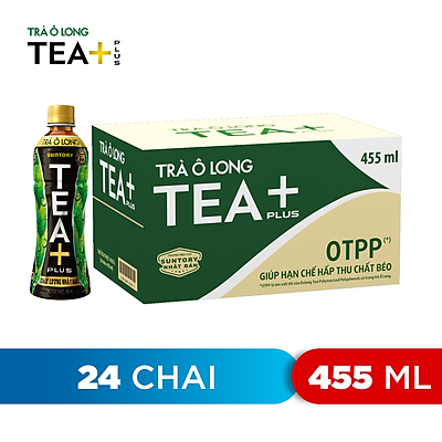 Thùng 24 Chai Trà Ô long Tea+ 450 ml chai