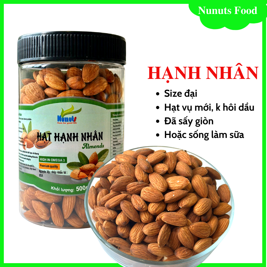 Hạt hạnh nhân vụ mới, ngọt nhân shop Thúy Anh