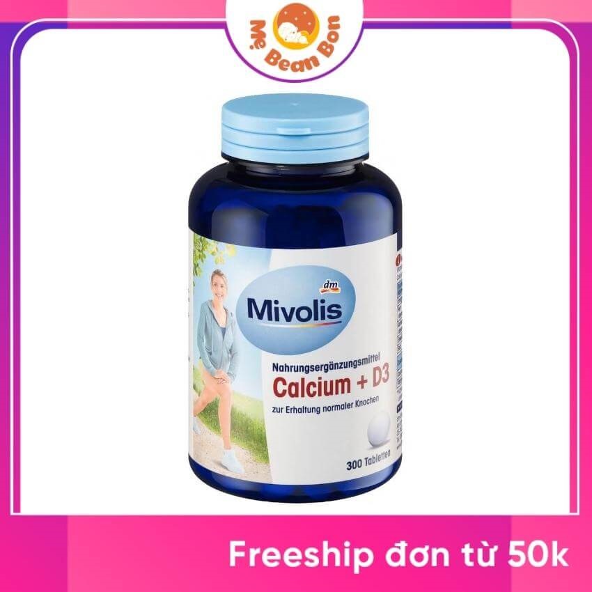 sản phẩm hỗ trợ xương khớp canxi và vitamin D3 Mivolis Calcium D3 của Đức cho người từ 18 tuổi