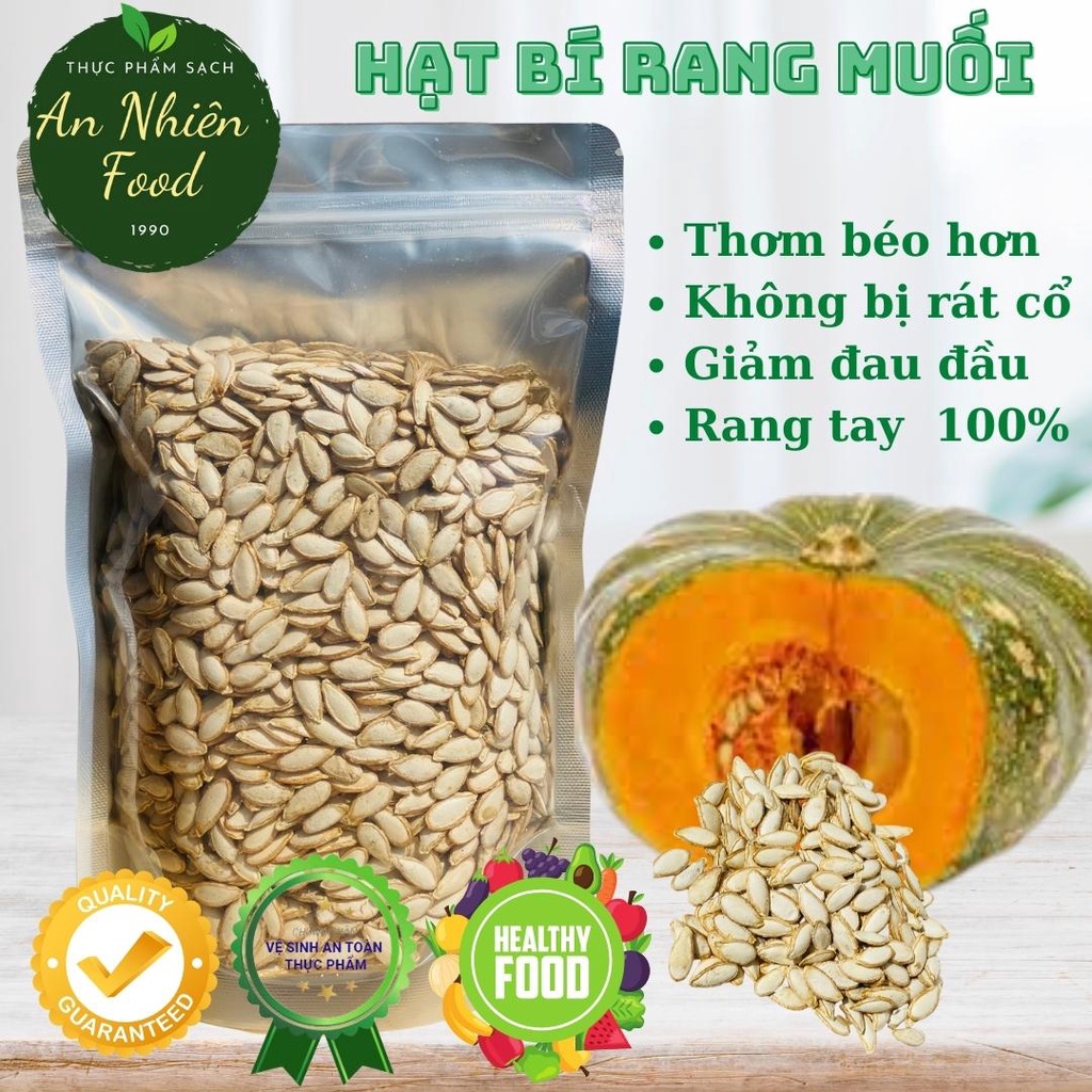 Hạt bí đỏ việt nam rang tay an nhiên food