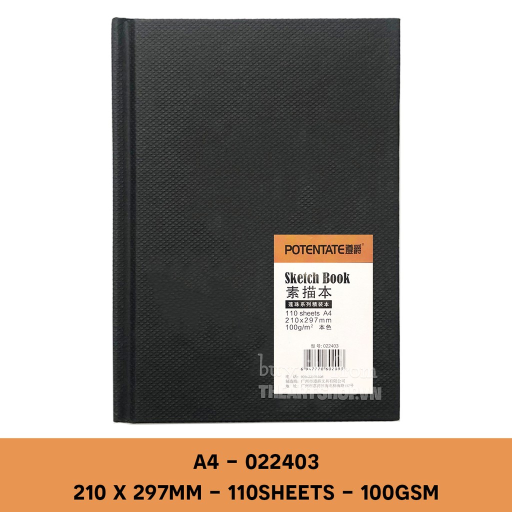 Sketchbook POTENTATE 110 tờ 100gsm