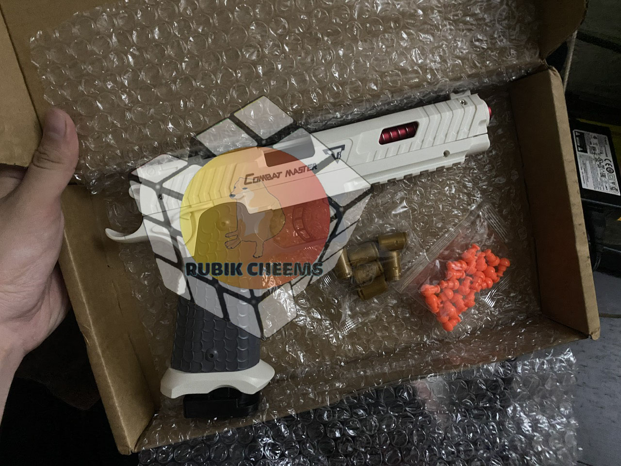 Hộp đồ chơi vui nhộn phóng xốp Non-Nerf Combat-Master phát triển thể thao cho bé trai