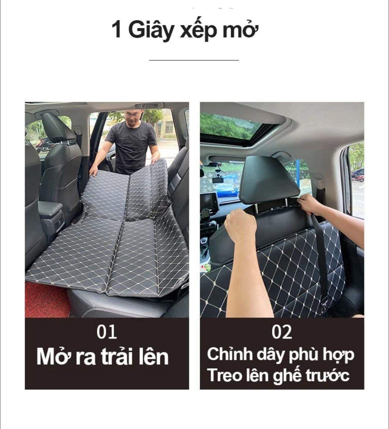 Đệm ngủ ghế sau ô tô.💥 mr.oto 💥 bảo hành 2 năm💥