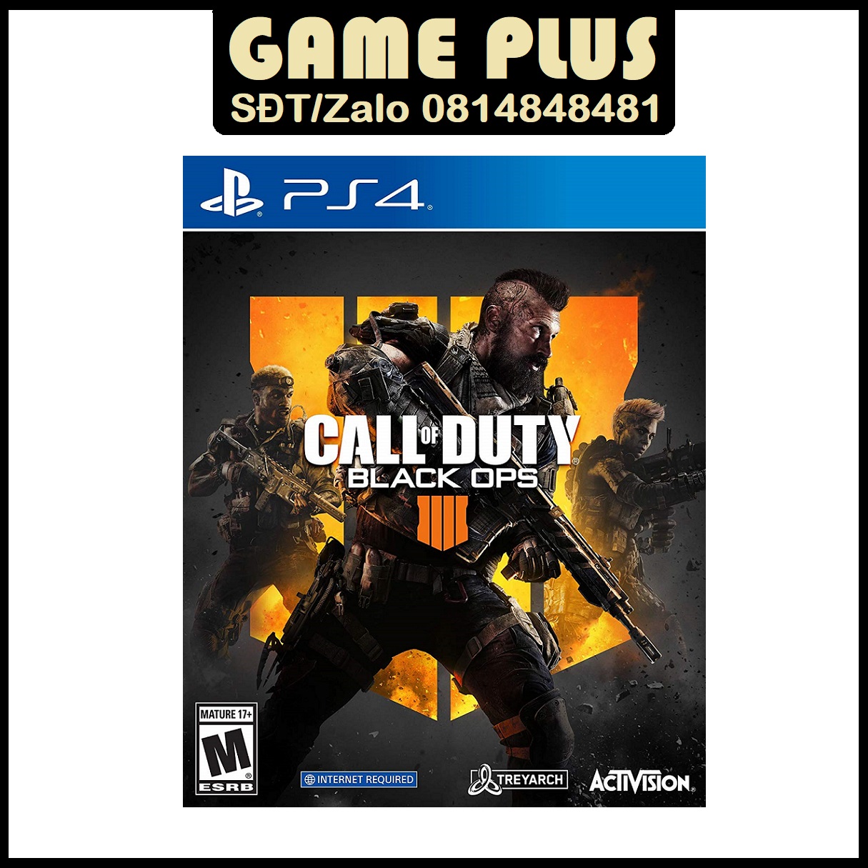 Đĩa game 2nd call of duty black ops 4 cho máy ps4 ps5