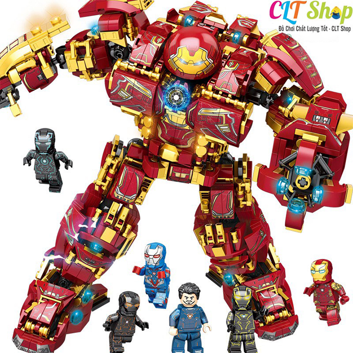 mô hình iron man hulkbuster Mk 49 có led  Đồ chơi trẻ em