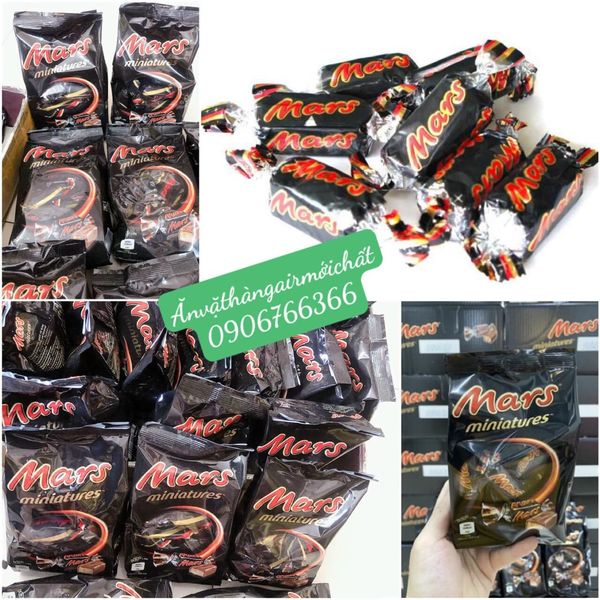 Socola Minis Mars Miniatures Gói 150 gram