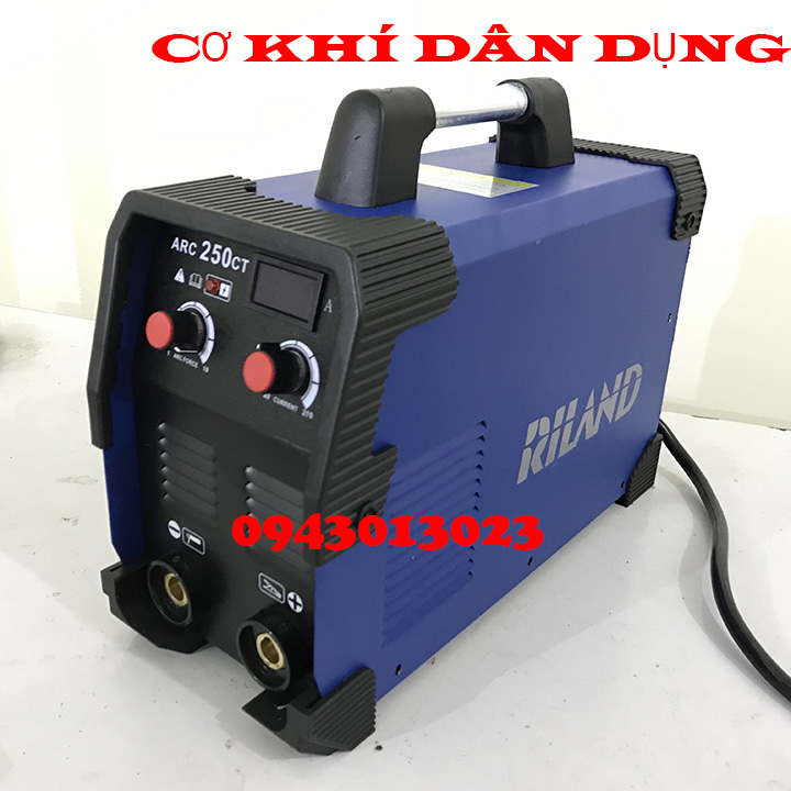 Máy hàn điện tử 250A riland TOLI  hàn que 3.2 liên tục