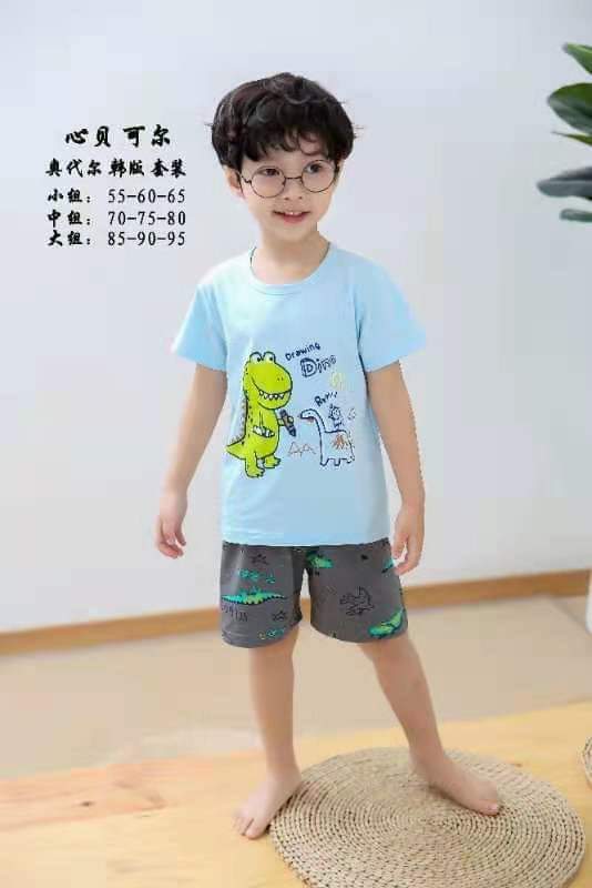Bộ cộc tay bé trai ,bé gái bộ cotton xuất hàn mặc hè mềm mát