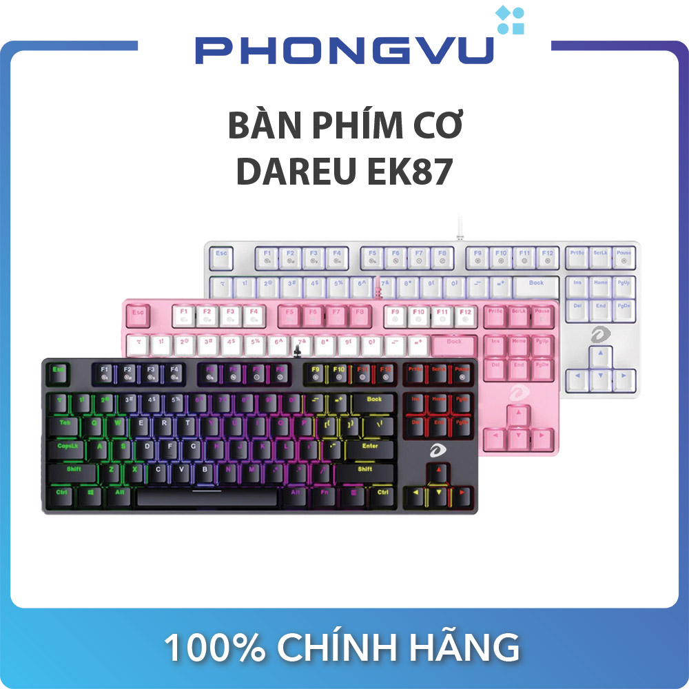 Bàn phím cơ DareU EK87 Multi Led Bảo hành 24 tháng