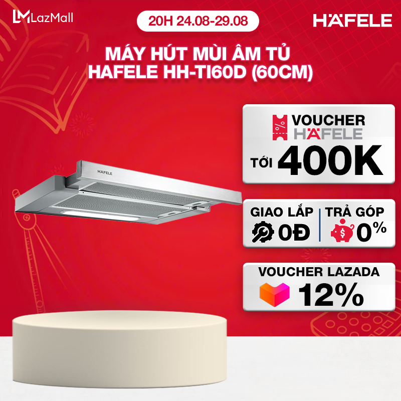 Máy hút mùi âm tủ hafele hh-ti60d hh-ti60d - 539.81.083 xuất xứ châu âu kèm than hoạt tính